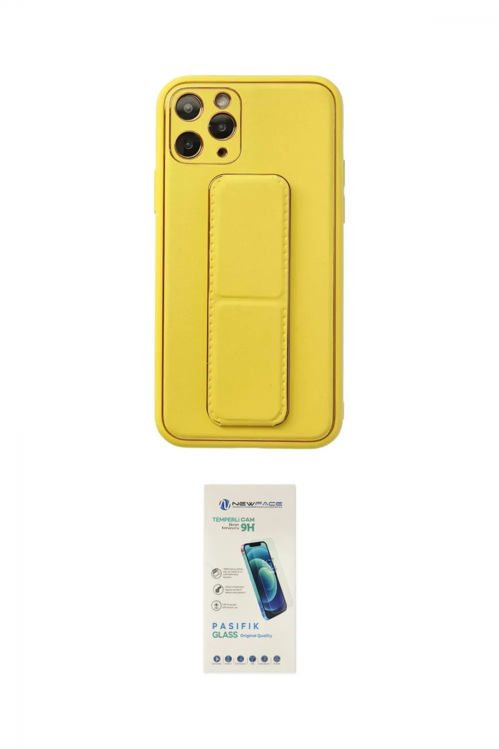 ieg™ iPhone 11 Pro Kılıf Akış Doku - Şeffaf Pasifik Cam Ekran Koruyucu