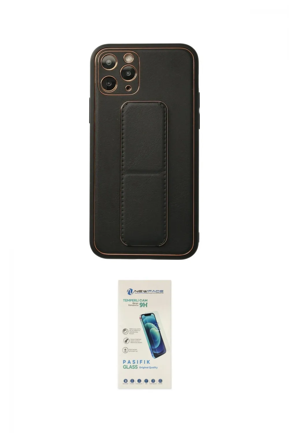 ieg™ iPhone 11 Pro Kılıf Akış Doku - Şeffaf Pasifik Cam Ekran Koruyucu