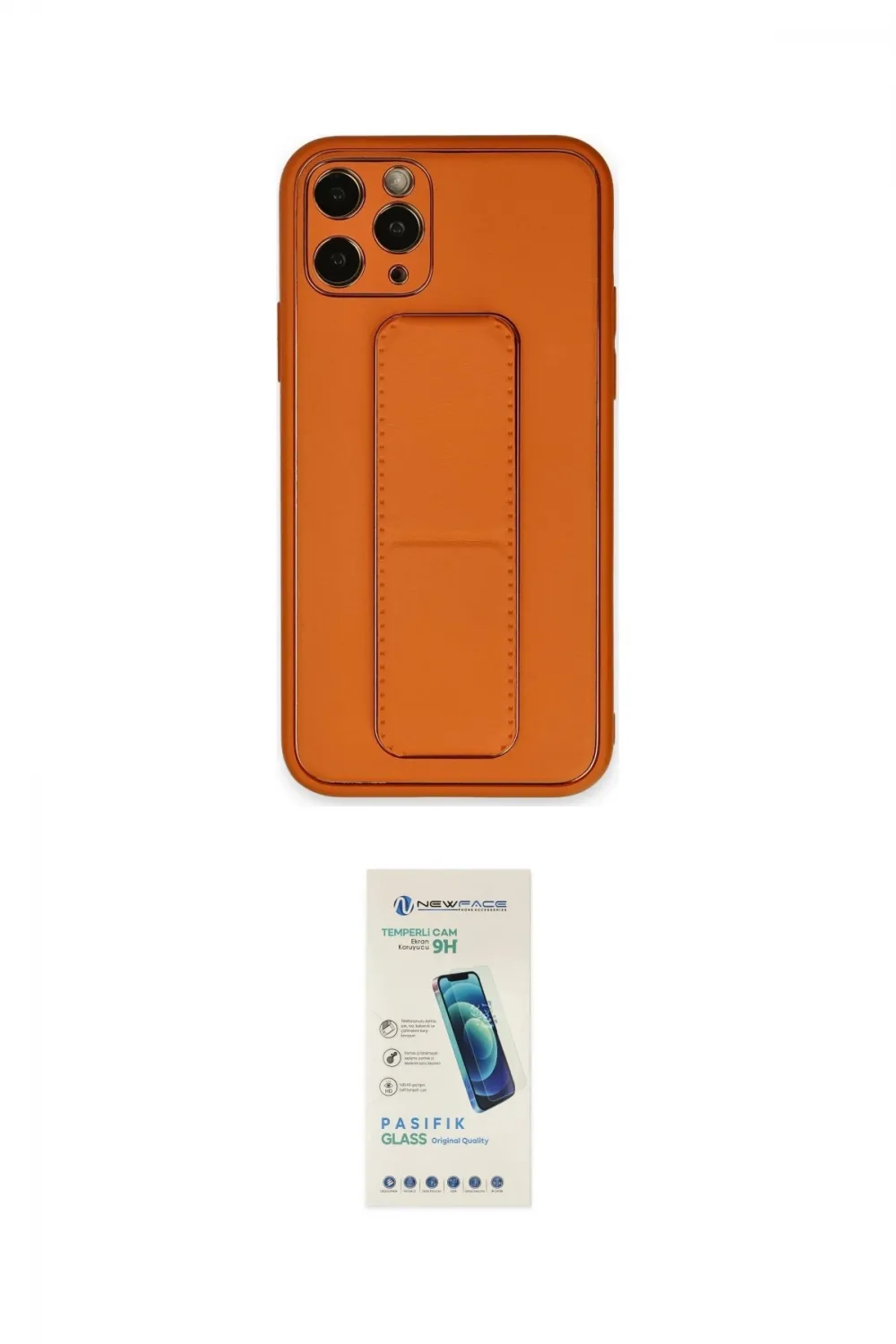 ieg™ iPhone 11 Pro Kılıf Akış Doku - Şeffaf Pasifik Cam Ekran Koruyucu