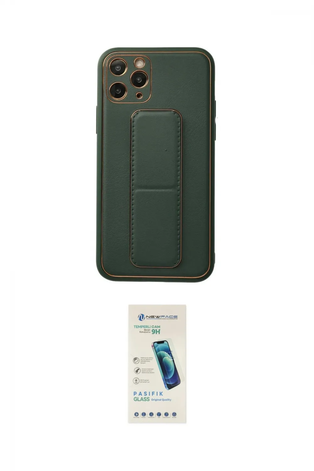 ieg™ iPhone 11 Pro Kılıf Akış Doku - Şeffaf Pasifik Cam Ekran Koruyucu