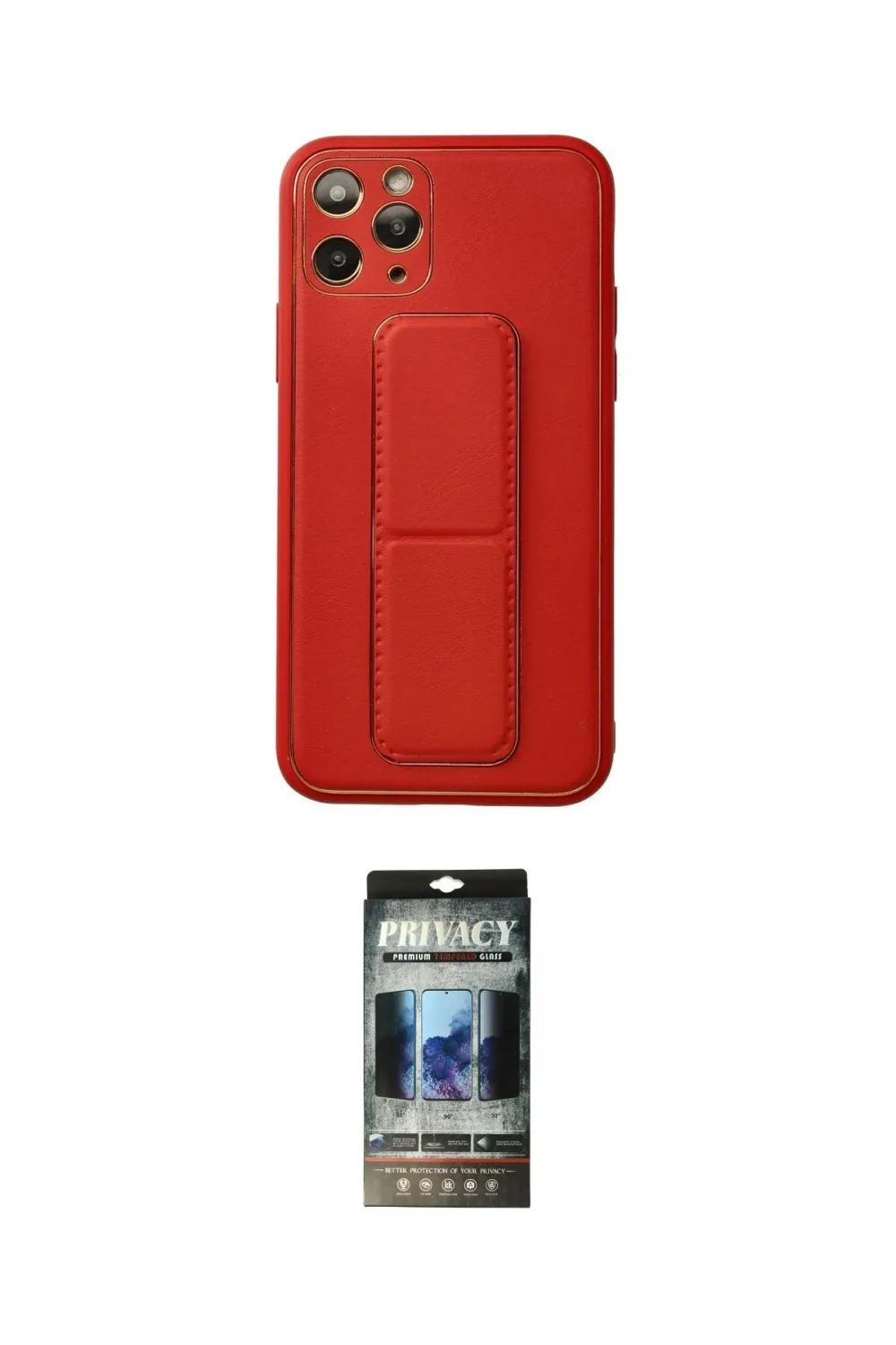 ieg™ iPhone 11 Pro Kılıf Akış Doku - Siyah 34D Hayalet Izgaralı Cam