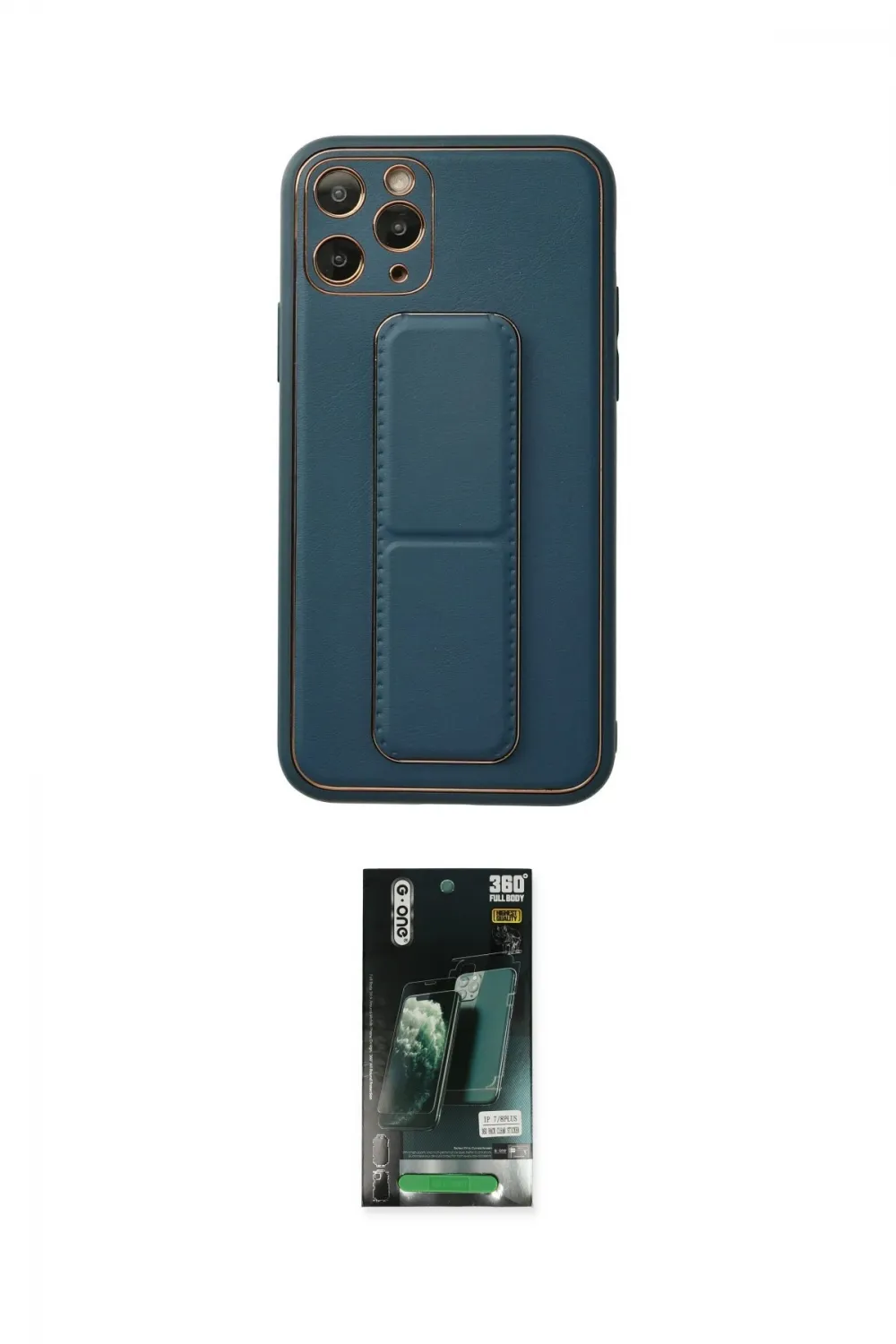 ieg™ iPhone 11 Pro Kılıf Akış Doku - Siyah 360 Mat Full Body Arka Koruyucu