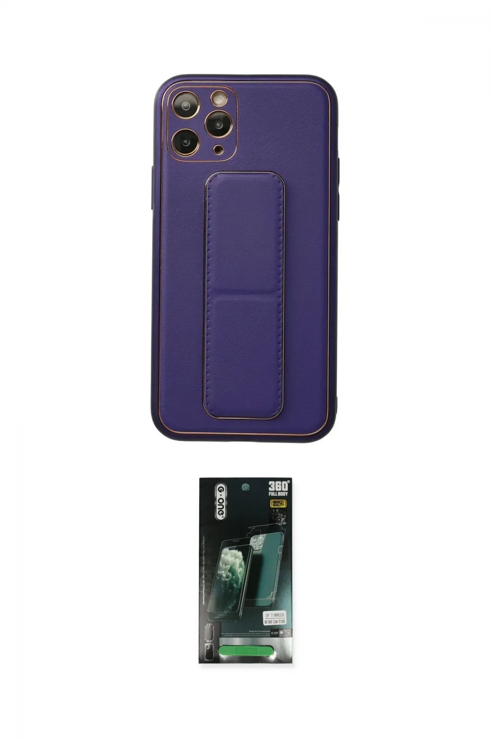 ieg™ iPhone 11 Pro Kılıf Akış Doku - Siyah 360 Mat Full Body Arka Koruyucu