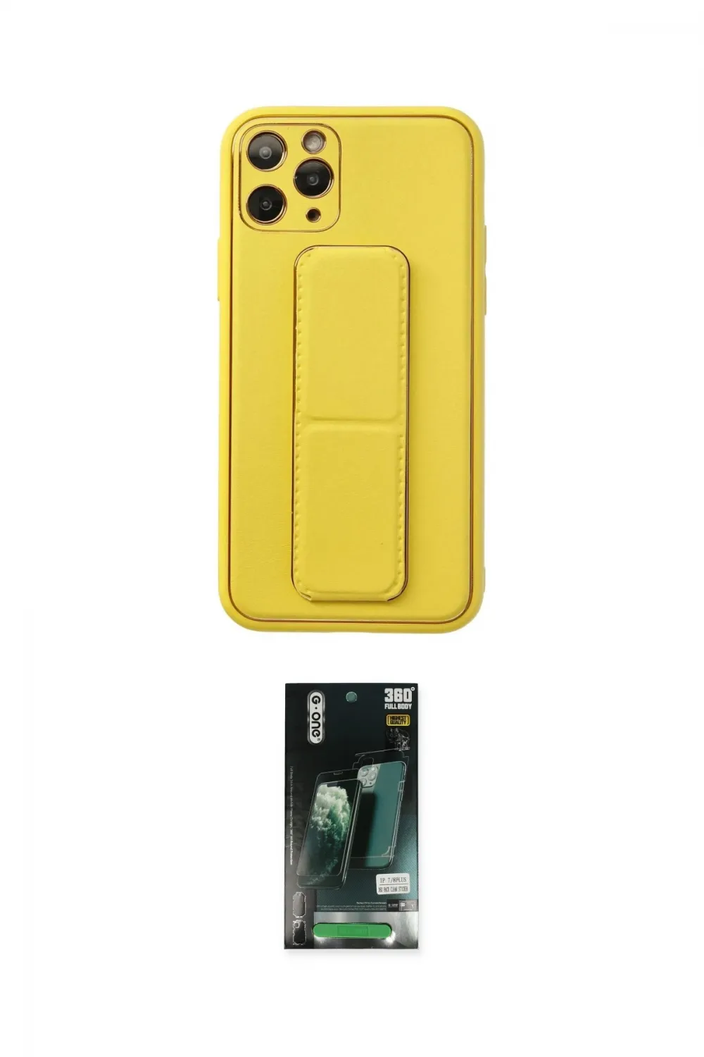 ieg™ iPhone 11 Pro Kılıf Akış Doku - Siyah 360 Mat Full Body Arka Koruyucu