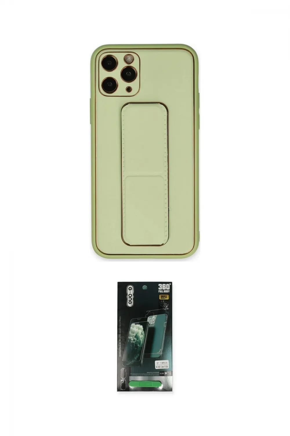ieg™ iPhone 11 Pro Kılıf Akış Doku - Siyah 360 Mat Full Body Arka Koruyucu