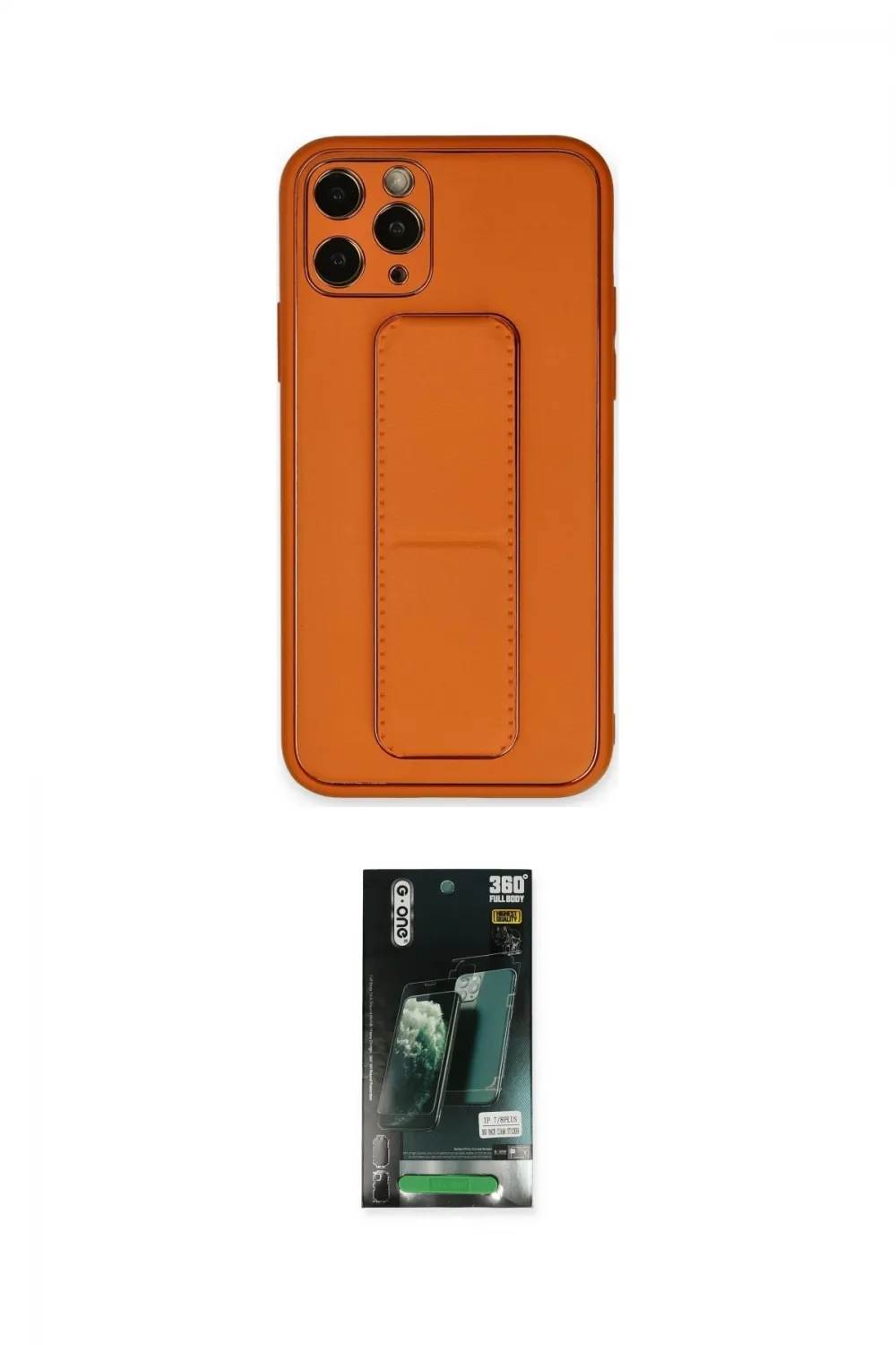 ieg™ iPhone 11 Pro Kılıf Akış Doku - Siyah 360 Mat Full Body Arka Koruyucu