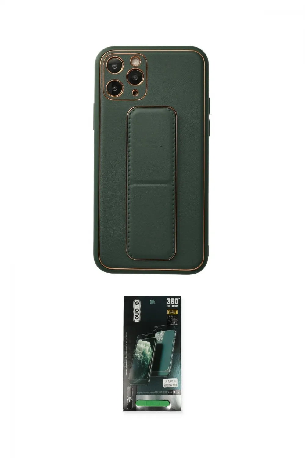 ieg™ iPhone 11 Pro Kılıf Akış Doku - Siyah 360 Mat Full Body Arka Koruyucu