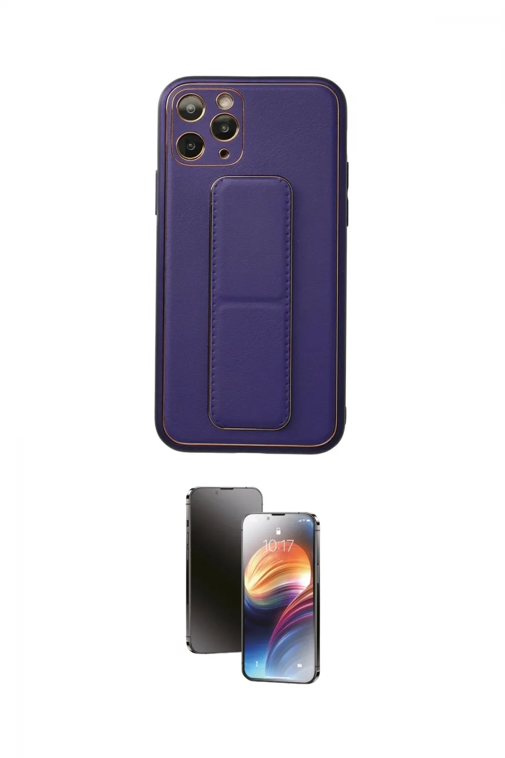 ieg™ iPhone 11 Pro Kılıf Akış Doku - Siyah 3D Antistatik Mat Seramik Nano Ekran Koruyucu