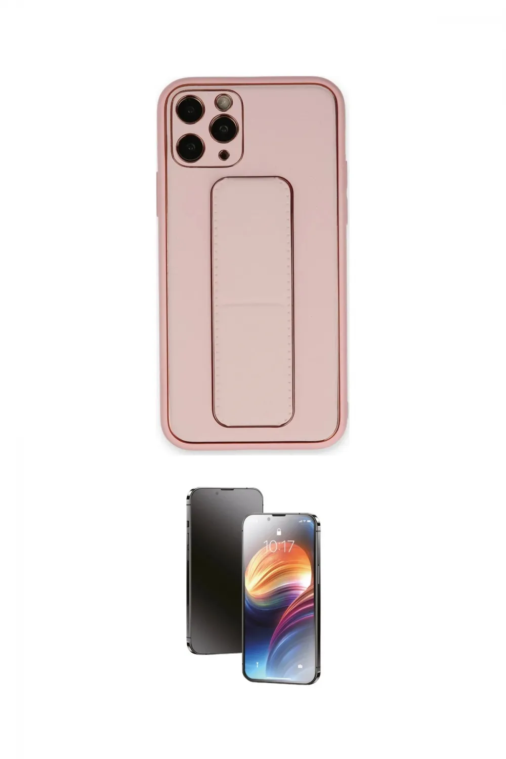 ieg™ iPhone 11 Pro Kılıf Akış Doku - Siyah 3D Antistatik Mat Seramik Nano Ekran Koruyucu
