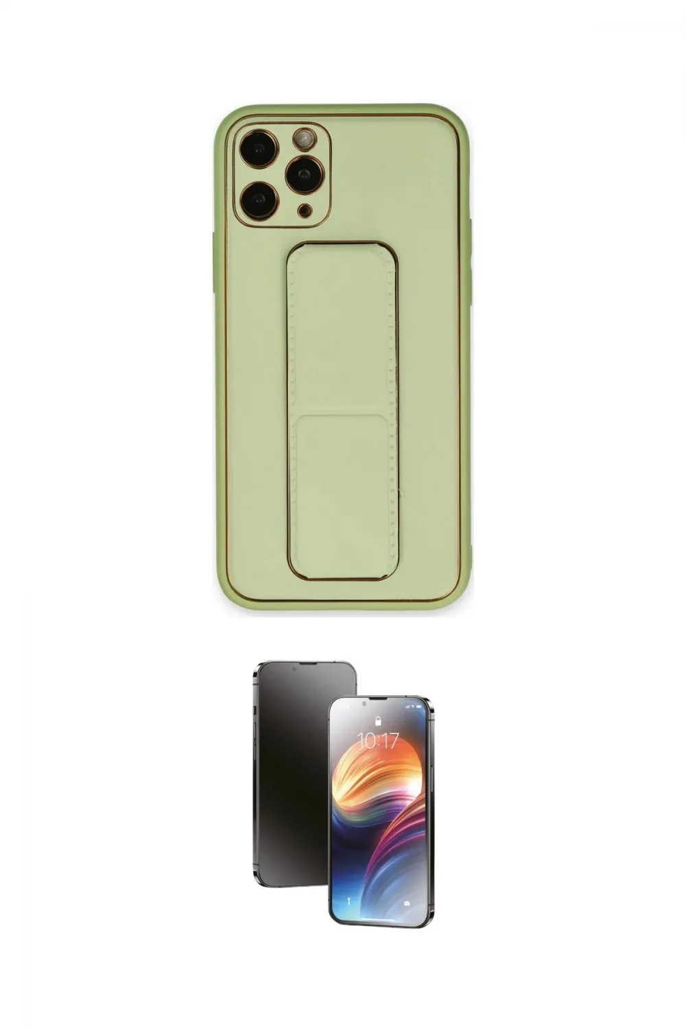 ieg™ iPhone 11 Pro Kılıf Akış Doku - Siyah 3D Antistatik Mat Seramik Nano Ekran Koruyucu