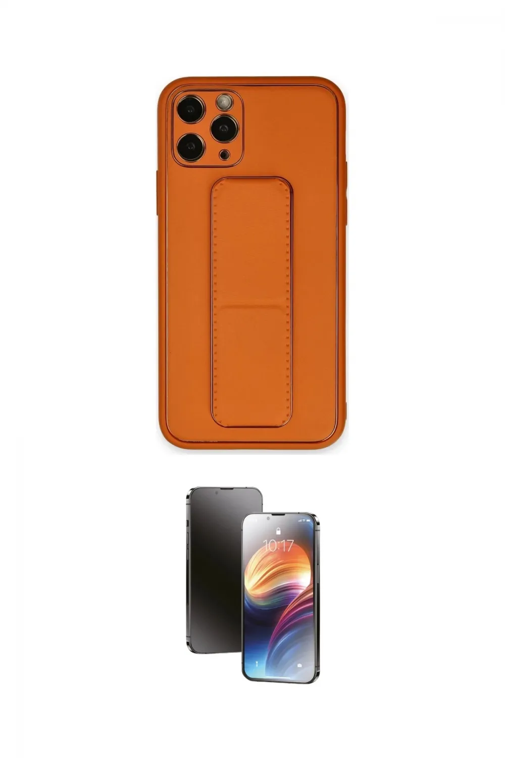 ieg™ iPhone 11 Pro Kılıf Akış Doku - Siyah 3D Antistatik Mat Seramik Nano Ekran Koruyucu
