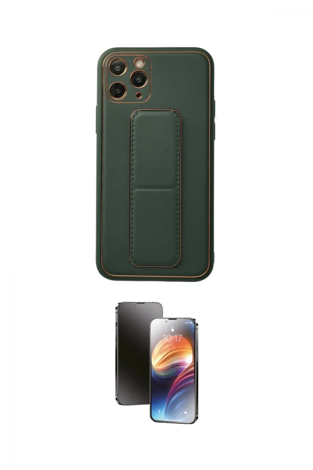 ieg™ iPhone 11 Pro Kılıf Akış Doku - Siyah 3D Antistatik Mat Seramik Nano Ekran Koruyucu