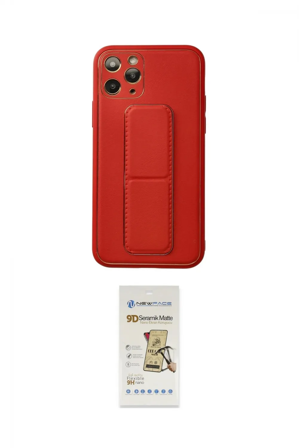 ieg™ iPhone 11 Pro Kılıf Akış Doku - Siyah Mat Seramik Nano Ekran Koruyucu