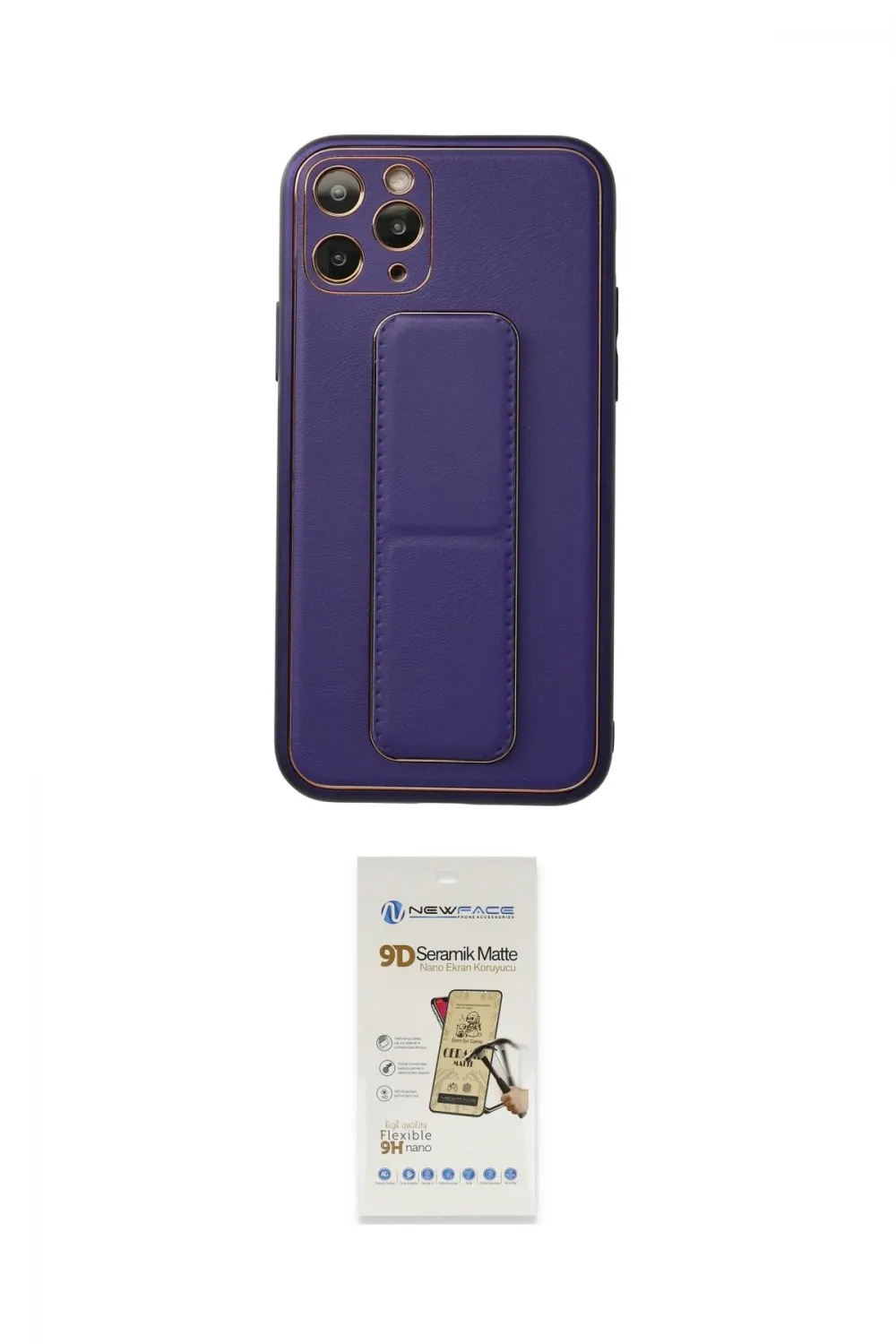ieg™ iPhone 11 Pro Kılıf Akış Doku - Siyah Mat Seramik Nano Ekran Koruyucu