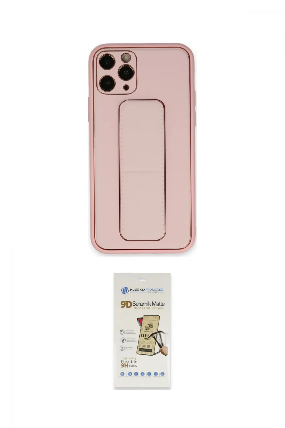 ieg™ iPhone 11 Pro Kılıf Akış Doku - Siyah Mat Seramik Nano Ekran Koruyucu