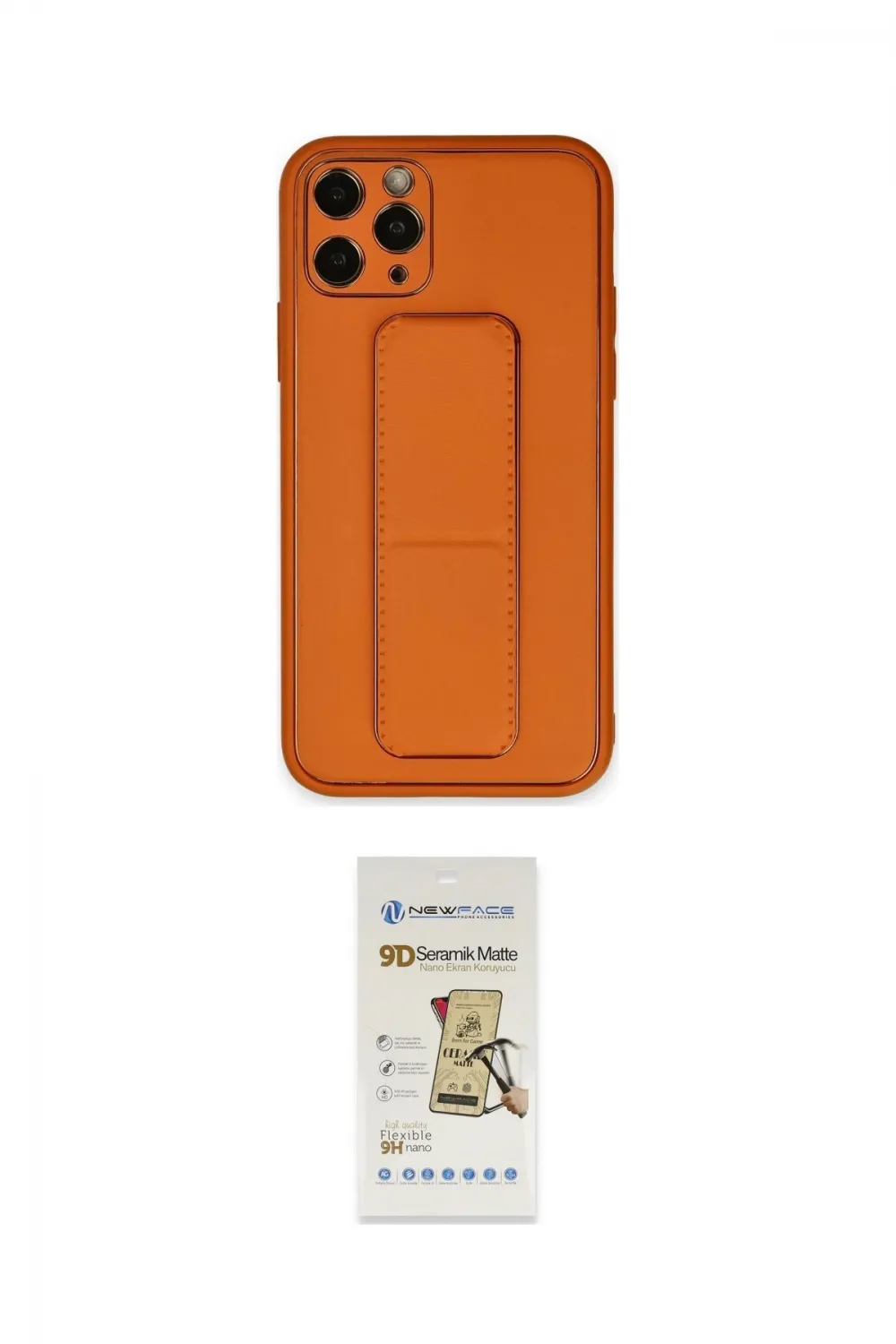 ieg™ iPhone 11 Pro Kılıf Akış Doku - Siyah Mat Seramik Nano Ekran Koruyucu