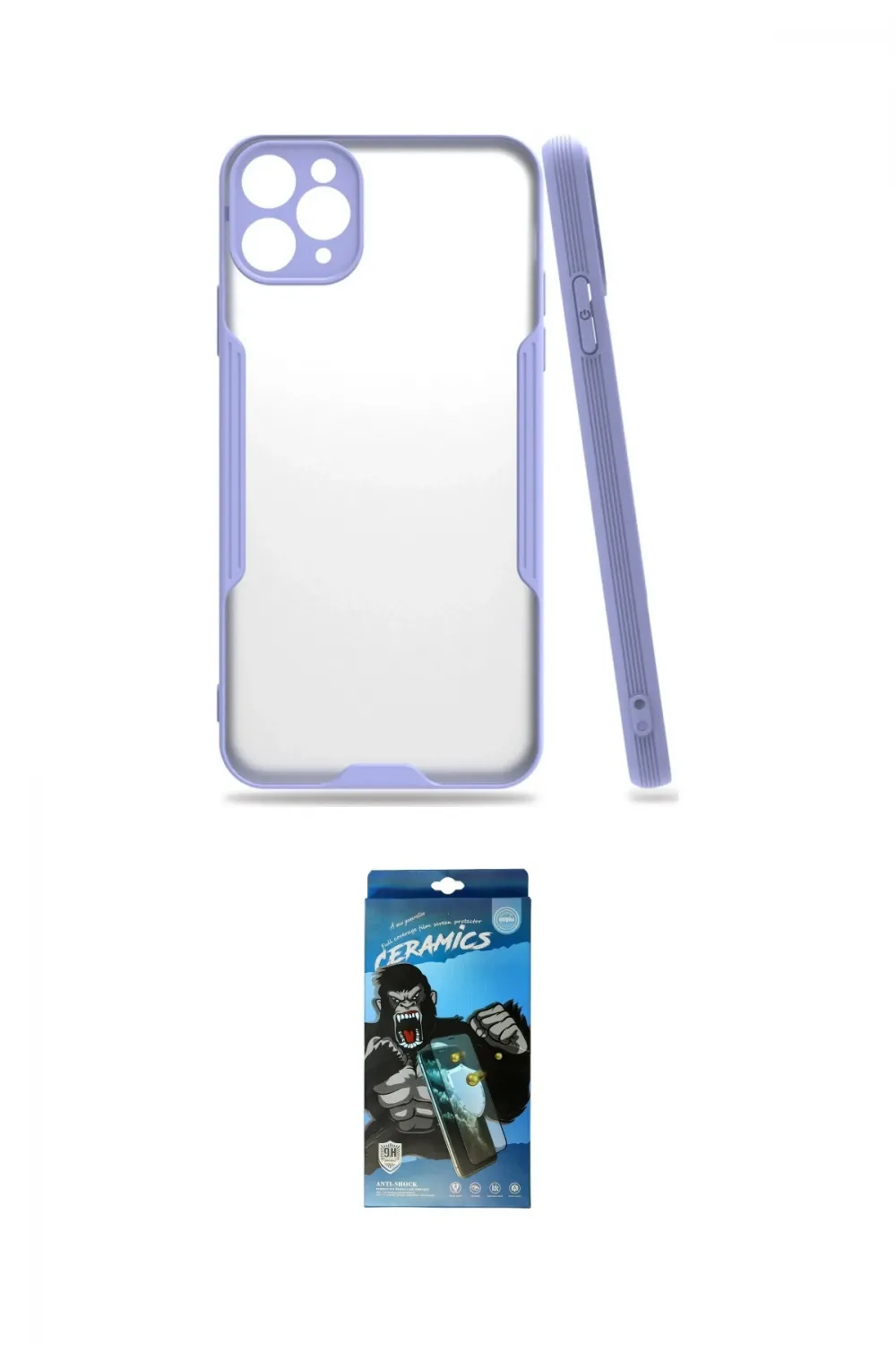 ieg™ iPhone 11 Pro Kılıf Atlas Asil Serisi - Siyah 34D Izgaralı Cam