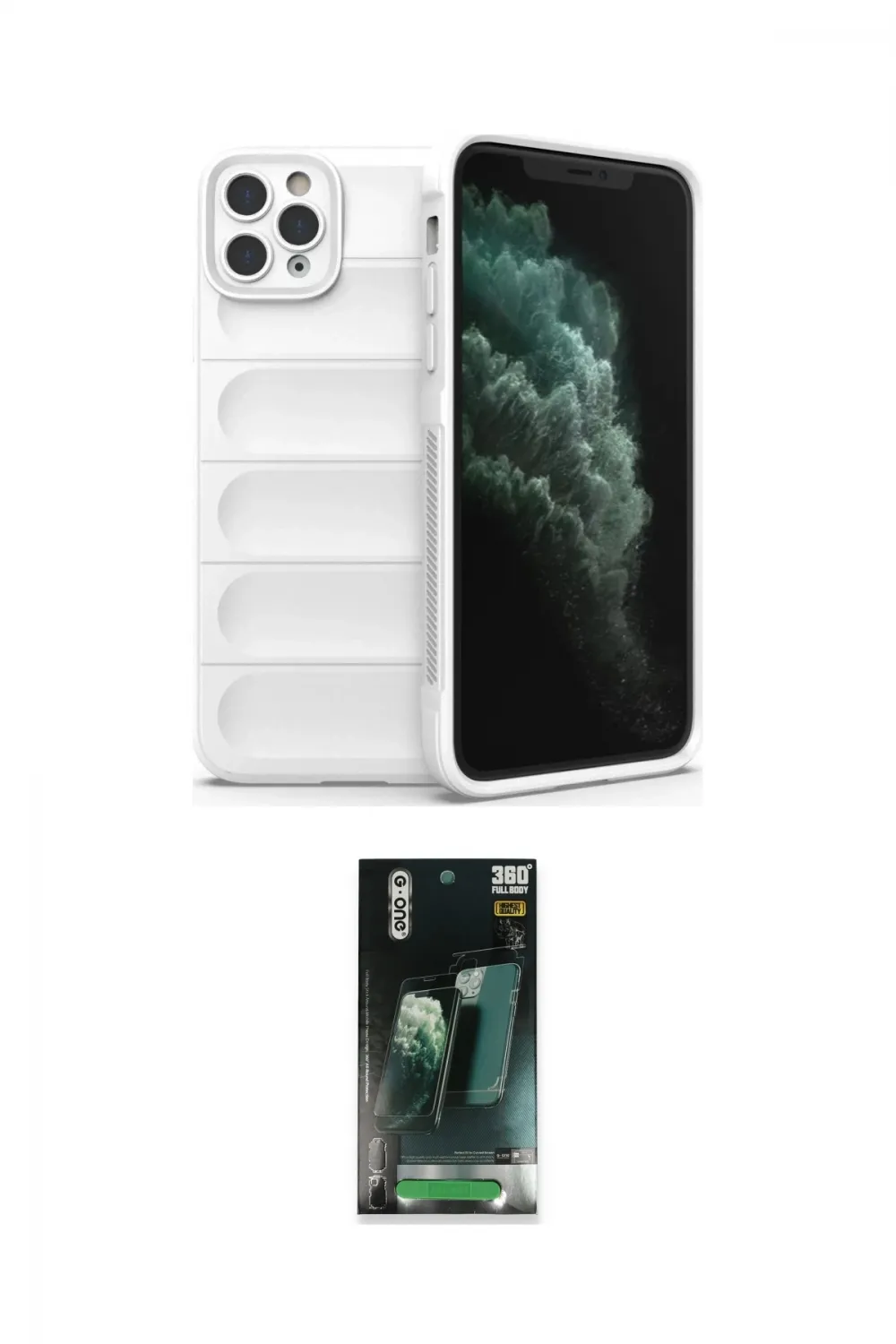 ieg™ iPhone 11 Pro Kılıf Atlas Koleksiyonu - Şeffaf 360 Full Body Arka Koruyucu