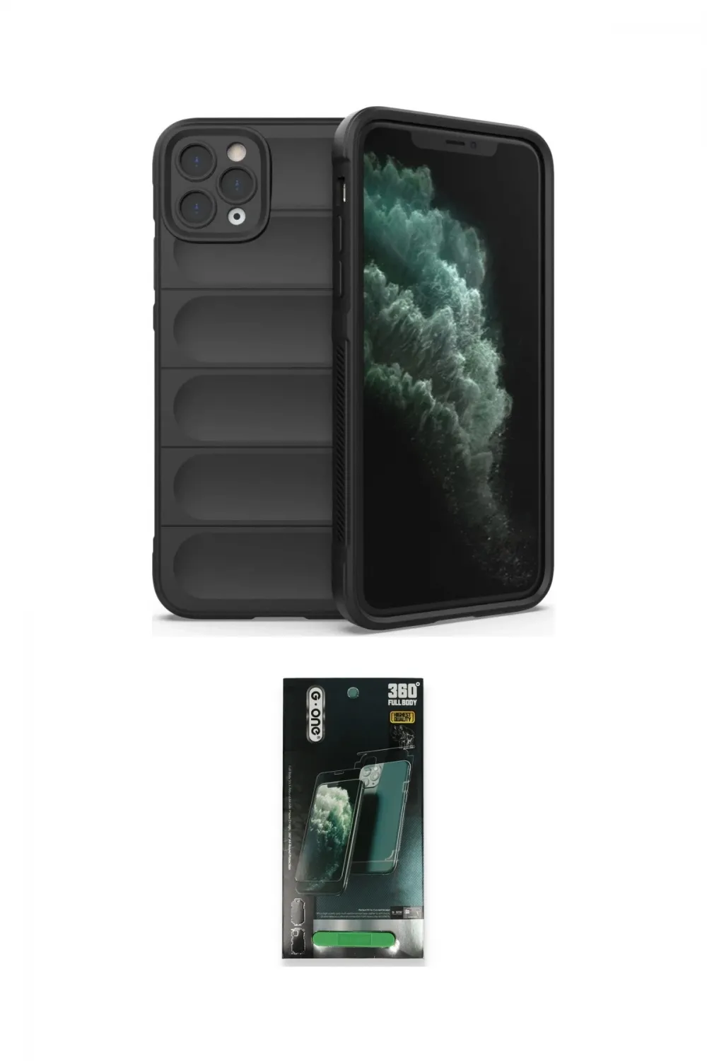 ieg™ iPhone 11 Pro Kılıf Atlas Koleksiyonu - Şeffaf 360 Full Body Arka Koruyucu