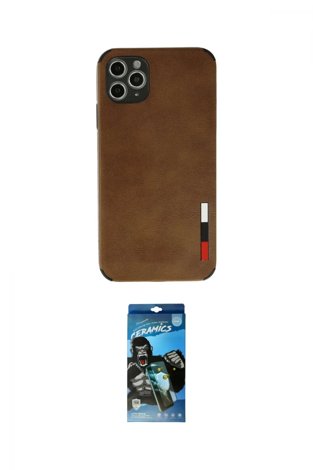 ieg™ iPhone 11 Pro Kılıf Doruk Asil Koleksiyonu - Siyah 34D Izgaralı Cam