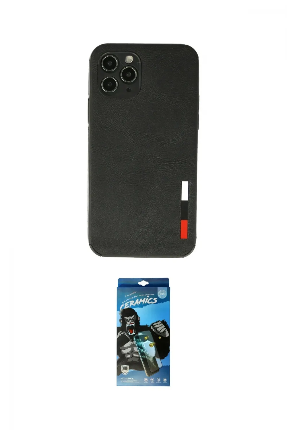 ieg™ iPhone 11 Pro Kılıf Doruk Asil Koleksiyonu - Siyah 34D Izgaralı Cam