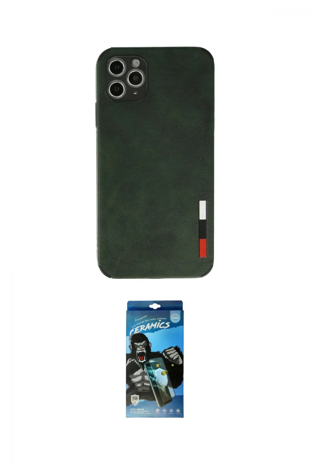 ieg™ iPhone 11 Pro Kılıf Doruk Asil Koleksiyonu - Siyah 34D Izgaralı Cam