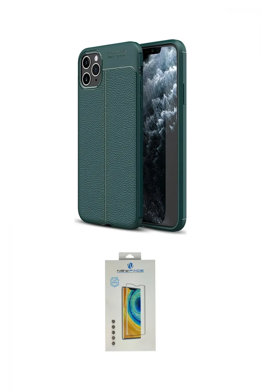 ieg™ iPhone 11 Pro Kılıf Doruk Klasik Özel Seri - Siyah Polymer Nano Ekran Koruyucu