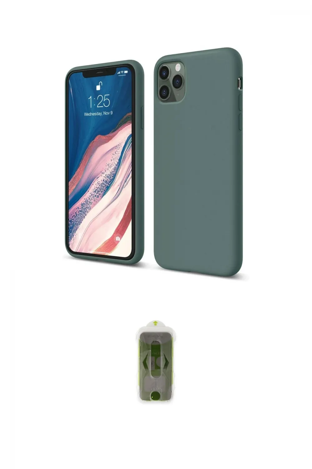 ieg™ iPhone 11 Pro Kılıf Kozmos Yansıma Özel Seri - Siyah Joko Magic 5D Hayalet Cam