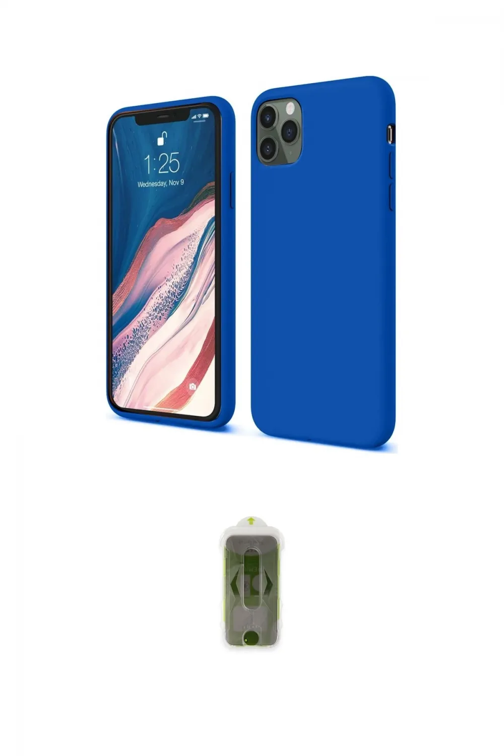 ieg™ iPhone 11 Pro Kılıf Kozmos Yansıma Özel Seri - Siyah Joko Magic 5D Hayalet Cam
