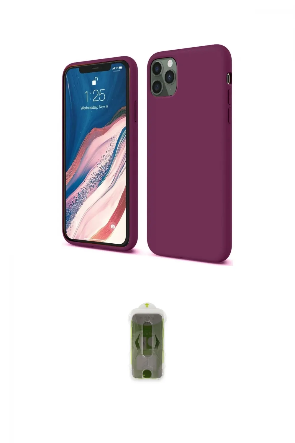 ieg™ iPhone 11 Pro Kılıf Kozmos Yansıma Özel Seri - Siyah Joko Magic 5D Hayalet Cam