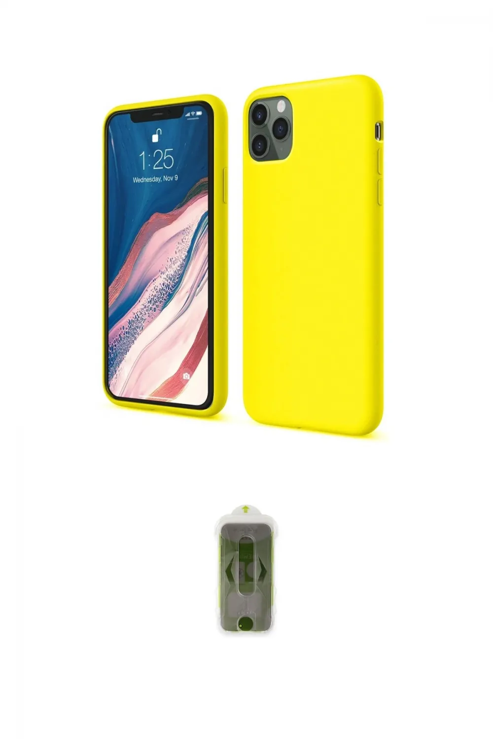 ieg™ iPhone 11 Pro Kılıf Kozmos Yansıma Özel Seri - Siyah Joko Magic 5D Hayalet Cam