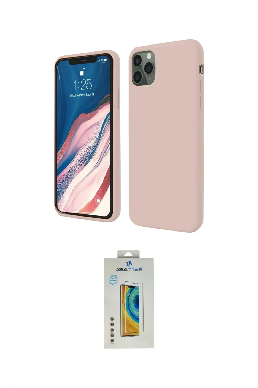 ieg™ iPhone 11 Pro Kılıf Kozmos Yansıma Özel Seri - Siyah Polymer Nano Ekran Koruyucu