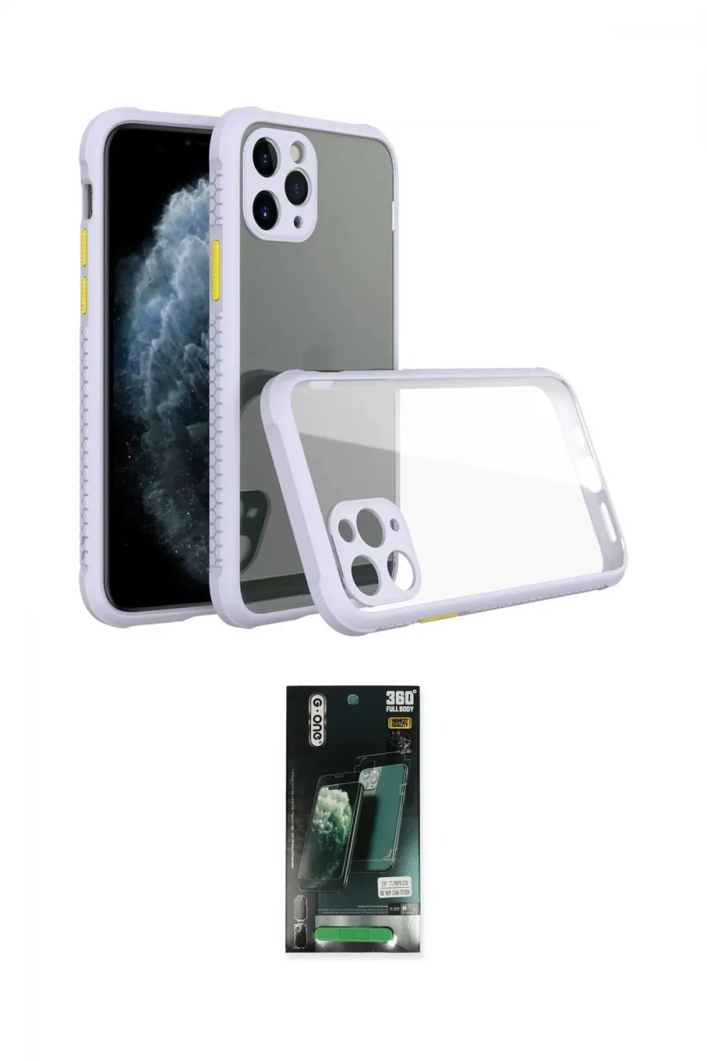 ieg™ iPhone 11 Pro Kılıf Nova Asil Özel Seri - Siyah 360 Mat Full Body Arka Koruyucu