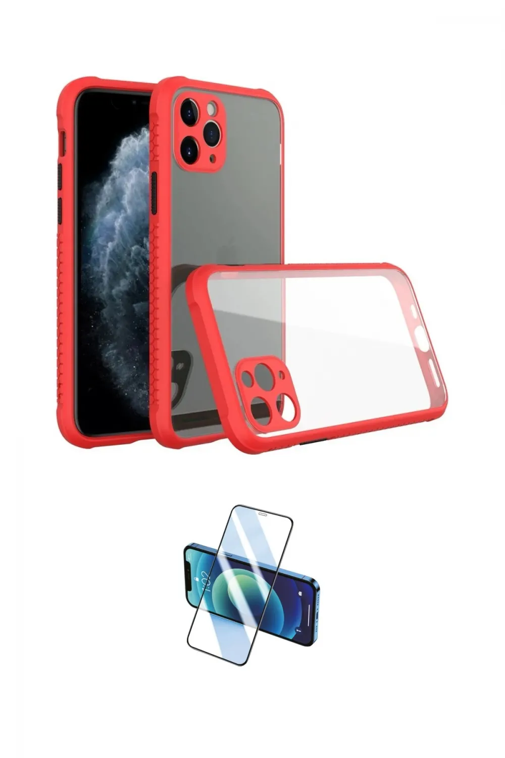 ieg™ iPhone 11 Pro Kılıf Nova Asil Özel Seri - Siyah 3D Antistatik Seramik Nano Ekran Koruyucu