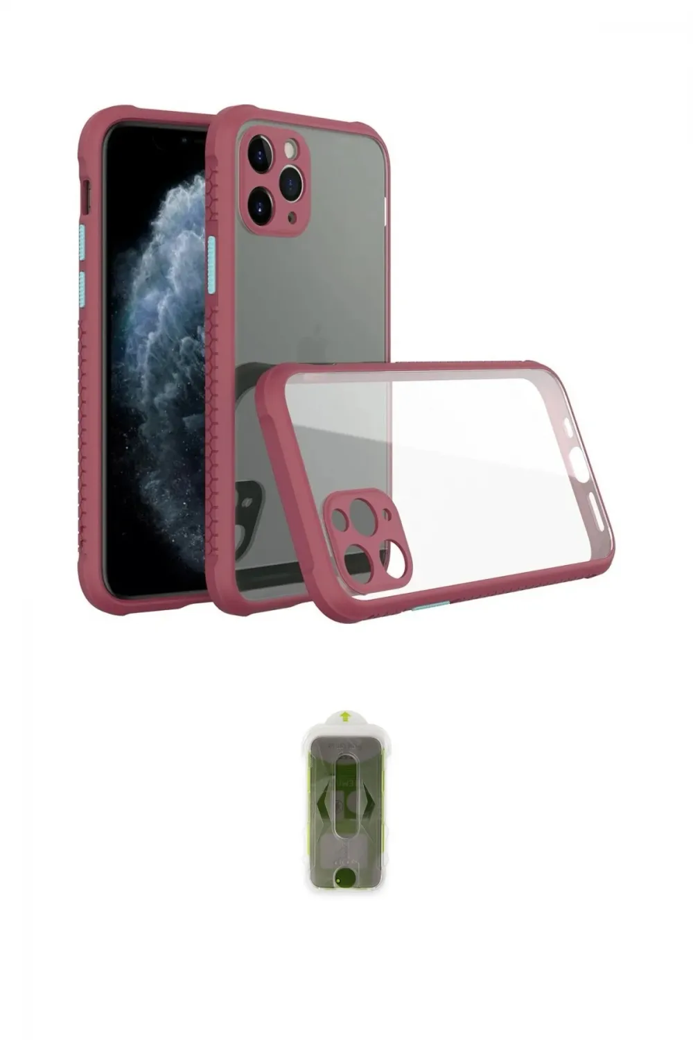 ieg™ iPhone 11 Pro Kılıf Nova Asil Özel Seri - Siyah Joko Magic 5D Hayalet Cam
