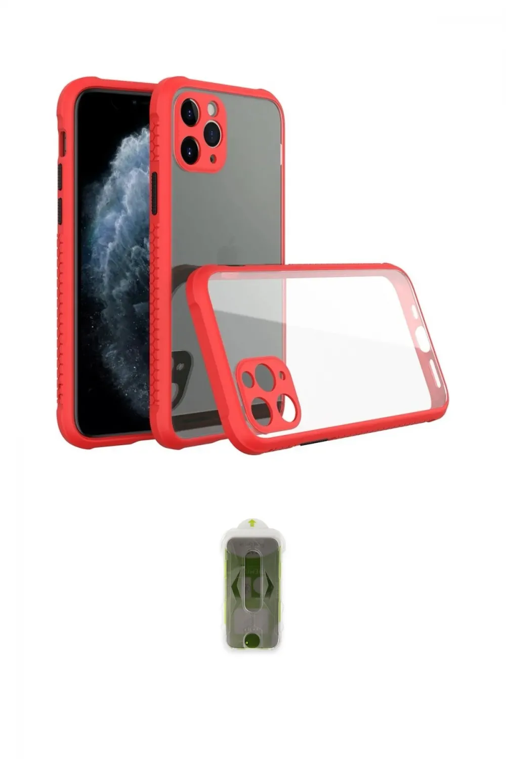 ieg™ iPhone 11 Pro Kılıf Nova Asil Özel Seri - Siyah Joko Magic 5D Hayalet Cam