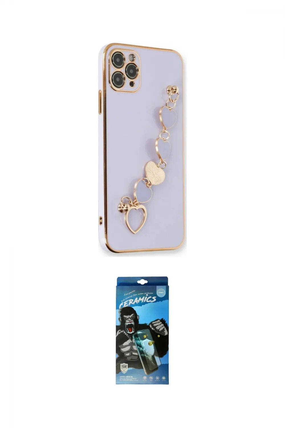 ieg™ iPhone 11 Pro Kılıf Nova Işık Prime - Siyah 34D Izgaralı Cam
