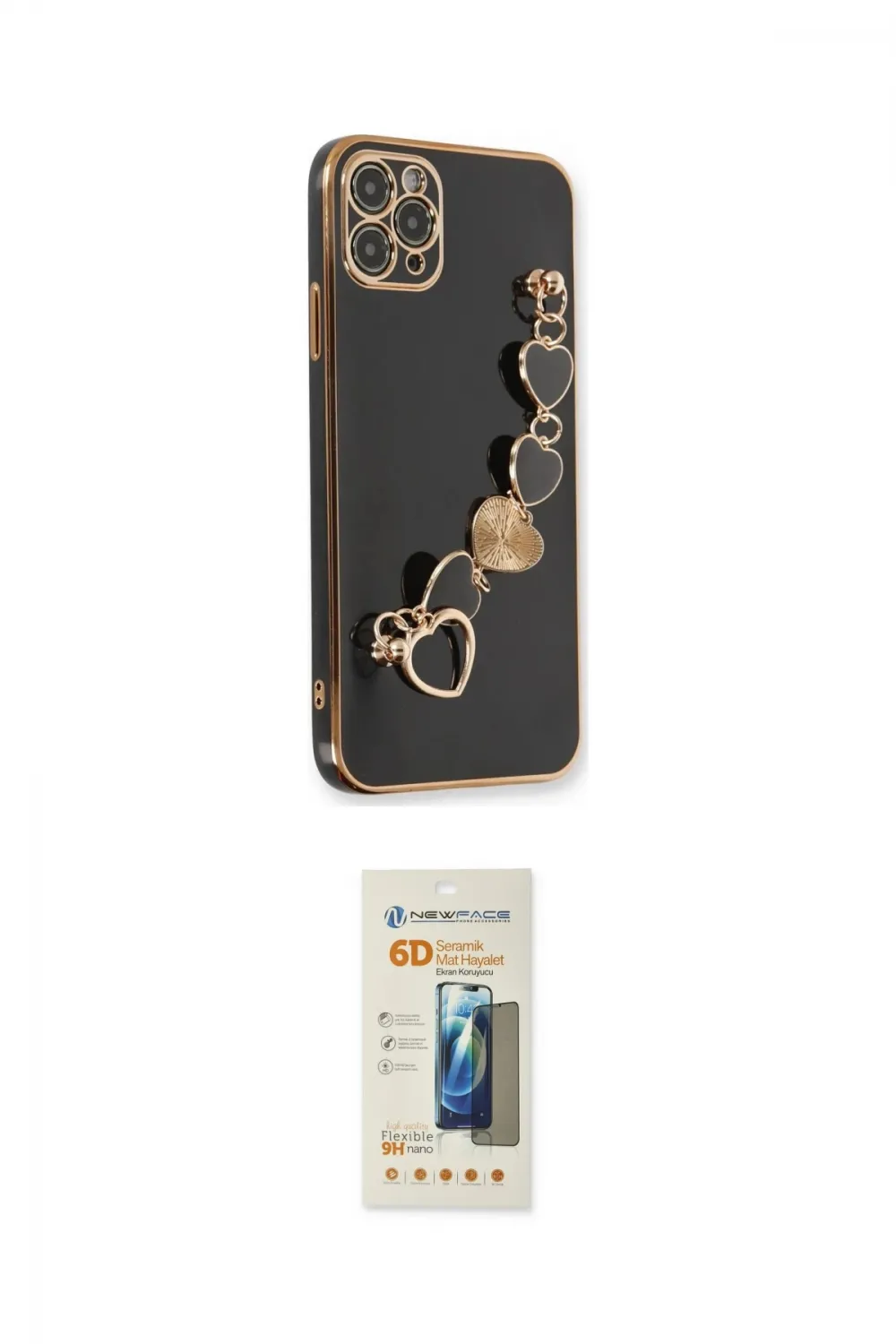 ieg™ iPhone 11 Pro Kılıf Nova Işık Prime - Siyah 6D Mat Seramik Hayalet Nano Ekran Koruyucu
