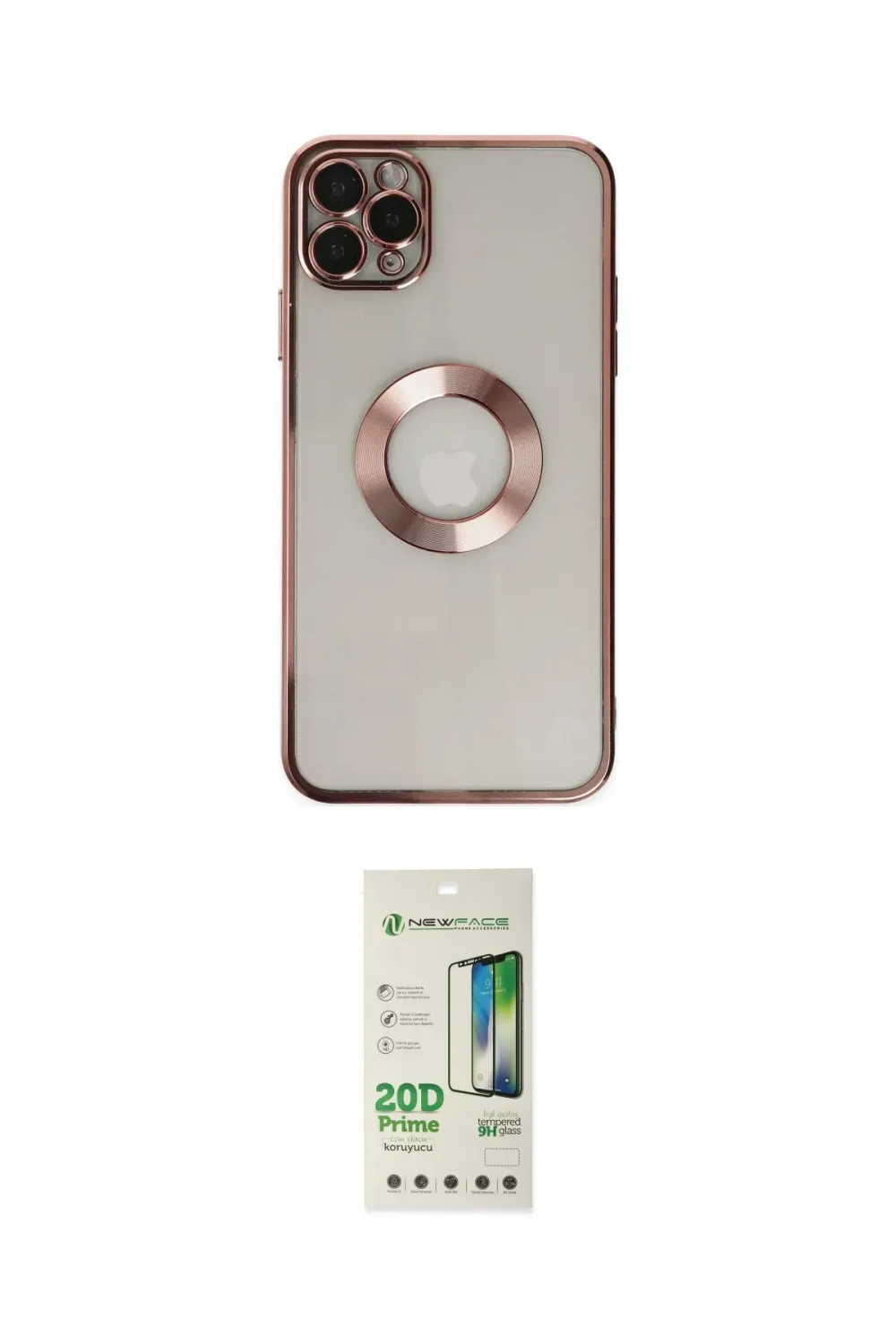 ieg™ iPhone 11 Pro Kılıf Pusula Form - Siyah 20D Premium Cam Ekran Koruyucu