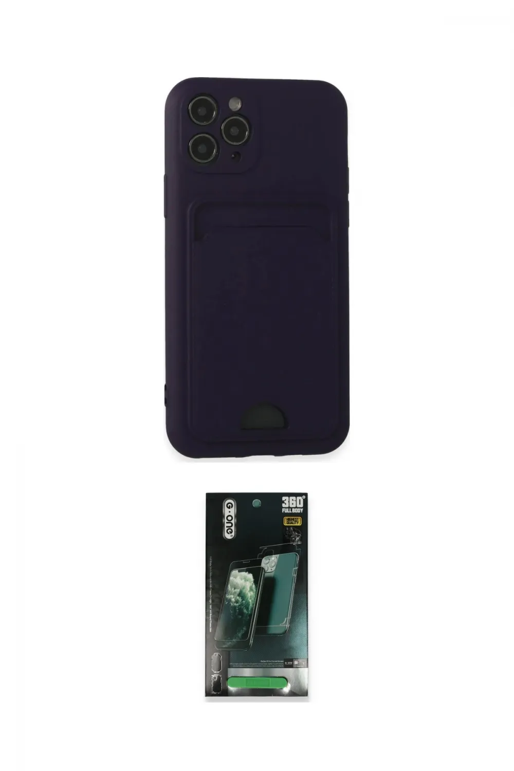 ieg™ iPhone 11 Pro Kılıf Vadi Çizgi Prime - Şeffaf 360 Full Body Arka Koruyucu