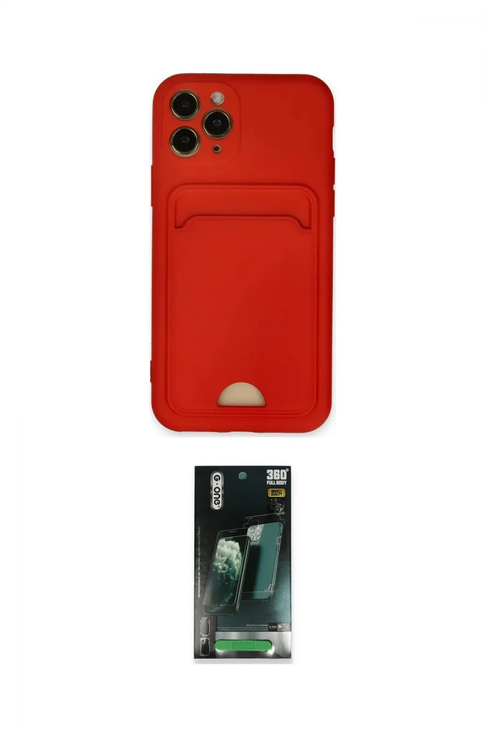 ieg™ iPhone 11 Pro Kılıf Vadi Çizgi Prime - Şeffaf 360 Full Body Arka Koruyucu