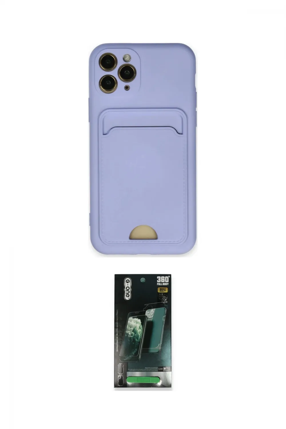 ieg™ iPhone 11 Pro Kılıf Vadi Çizgi Prime - Şeffaf 360 Full Body Arka Koruyucu