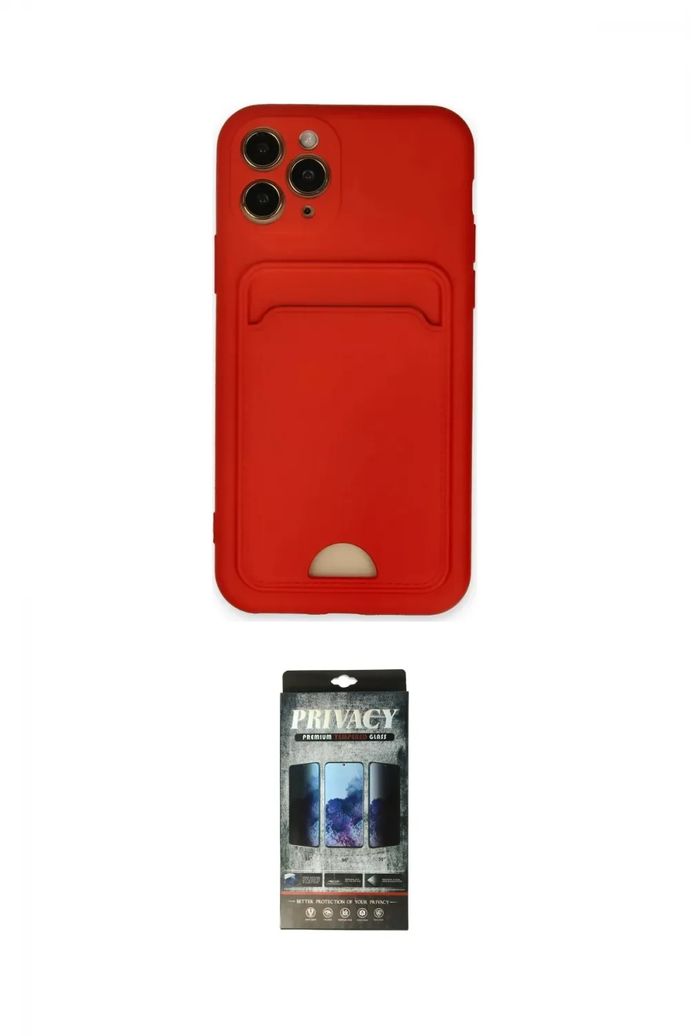 ieg™ iPhone 11 Pro Kılıf Vadi Çizgi Prime - Siyah 34D Hayalet Izgaralı Cam