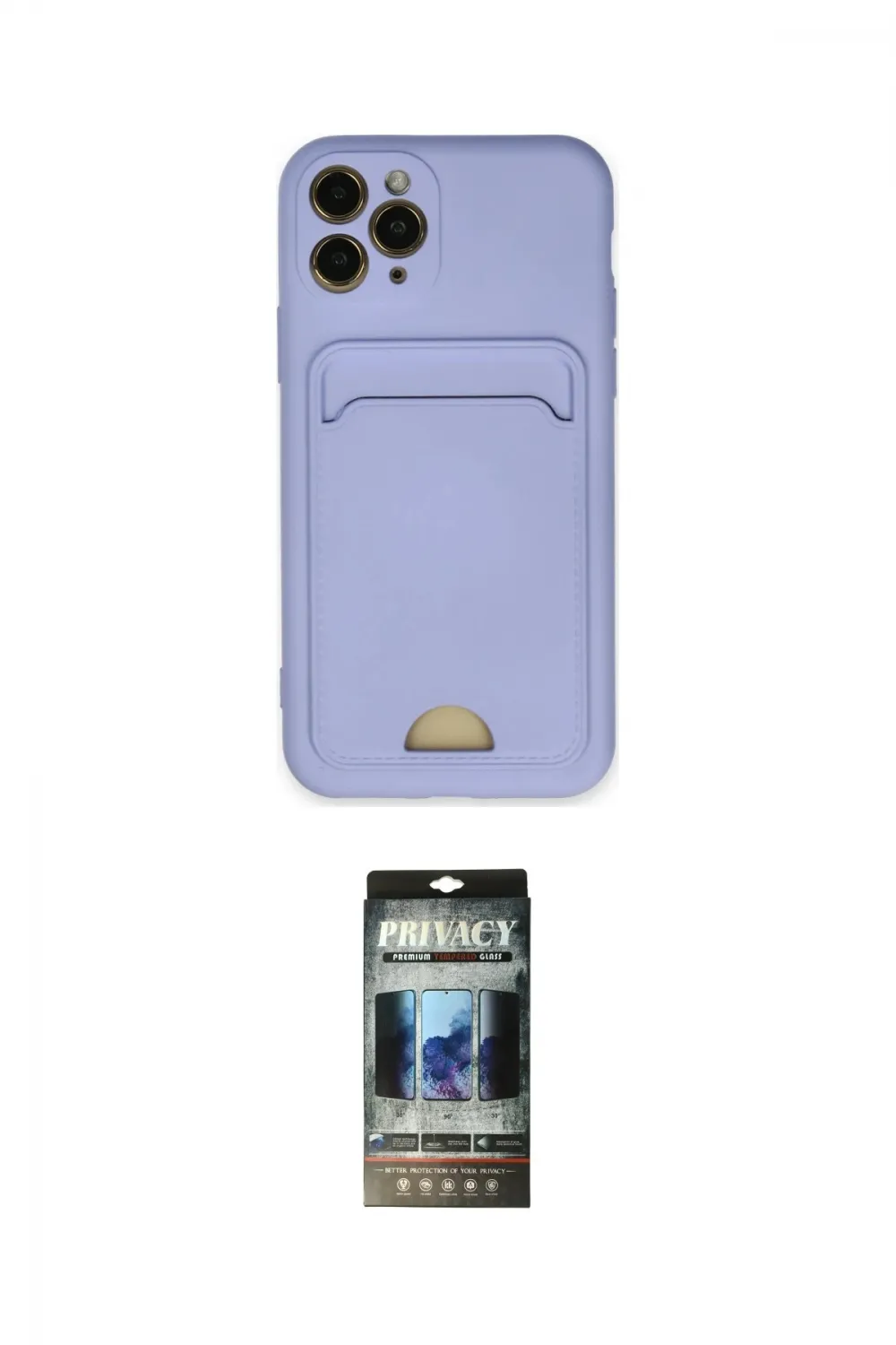 ieg™ iPhone 11 Pro Kılıf Vadi Çizgi Prime - Siyah 34D Hayalet Izgaralı Cam