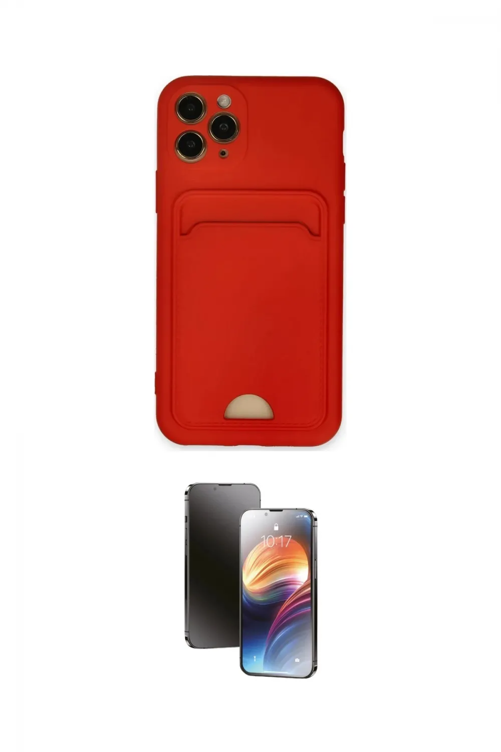 ieg™ iPhone 11 Pro Kılıf Vadi Çizgi Prime - Siyah 3D Antistatik Mat Seramik Nano Ekran Koruyucu