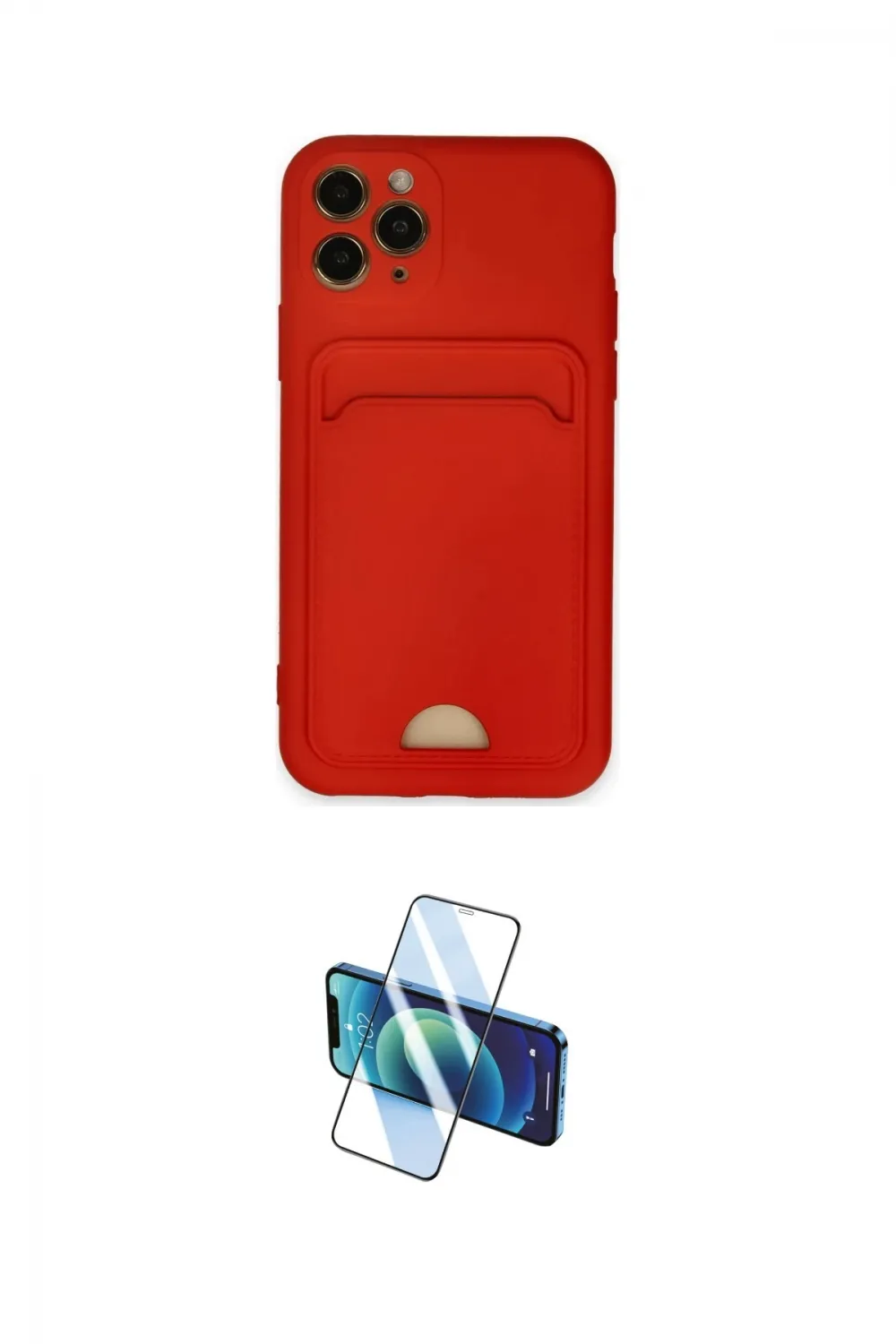 ieg™ iPhone 11 Pro Kılıf Vadi Çizgi Prime - Siyah 3D Antistatik Seramik Nano Ekran Koruyucu