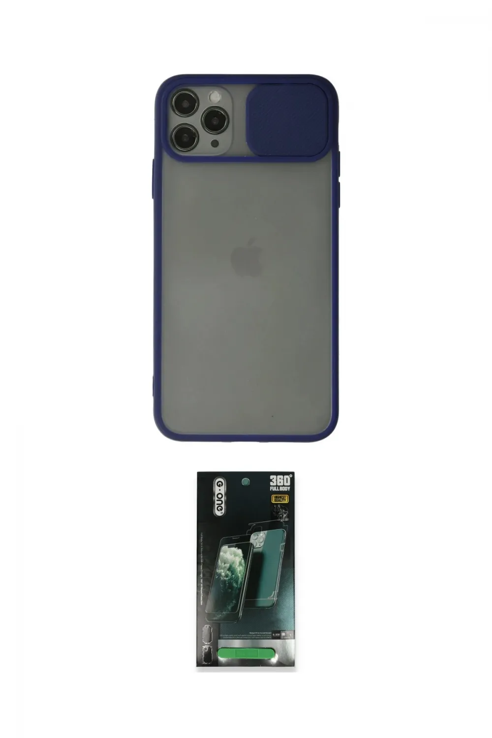 ieg™ iPhone 11 Pro Kılıf Vadi Çizgi - Şeffaf 360 Full Body Arka Koruyucu