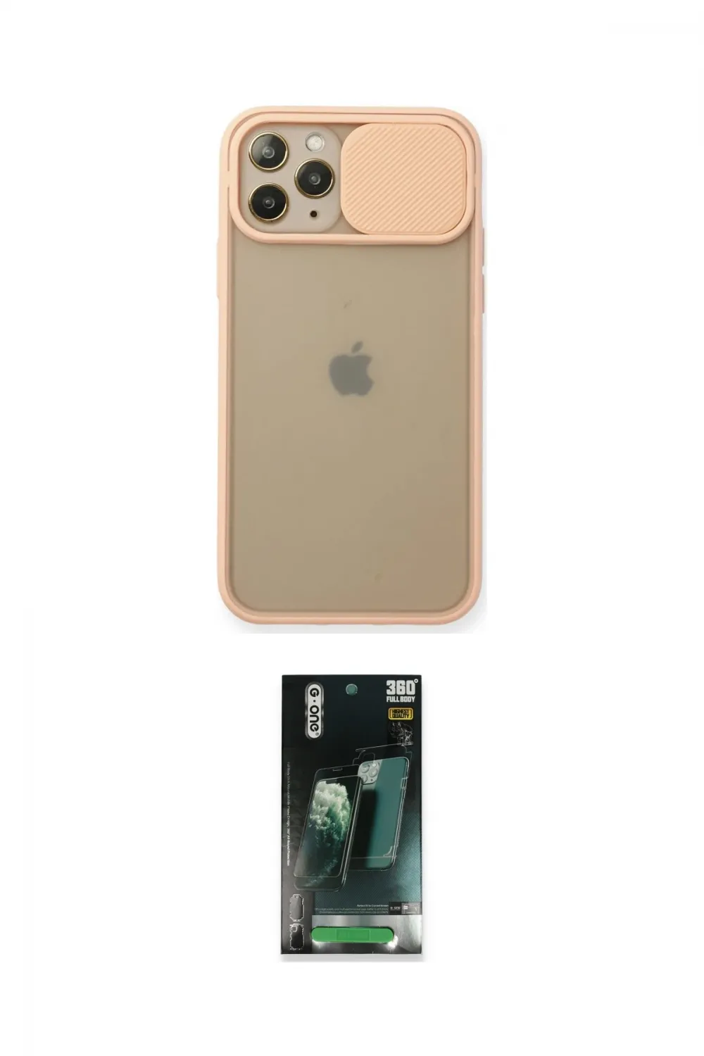 ieg™ iPhone 11 Pro Kılıf Vadi Çizgi - Şeffaf 360 Full Body Arka Koruyucu