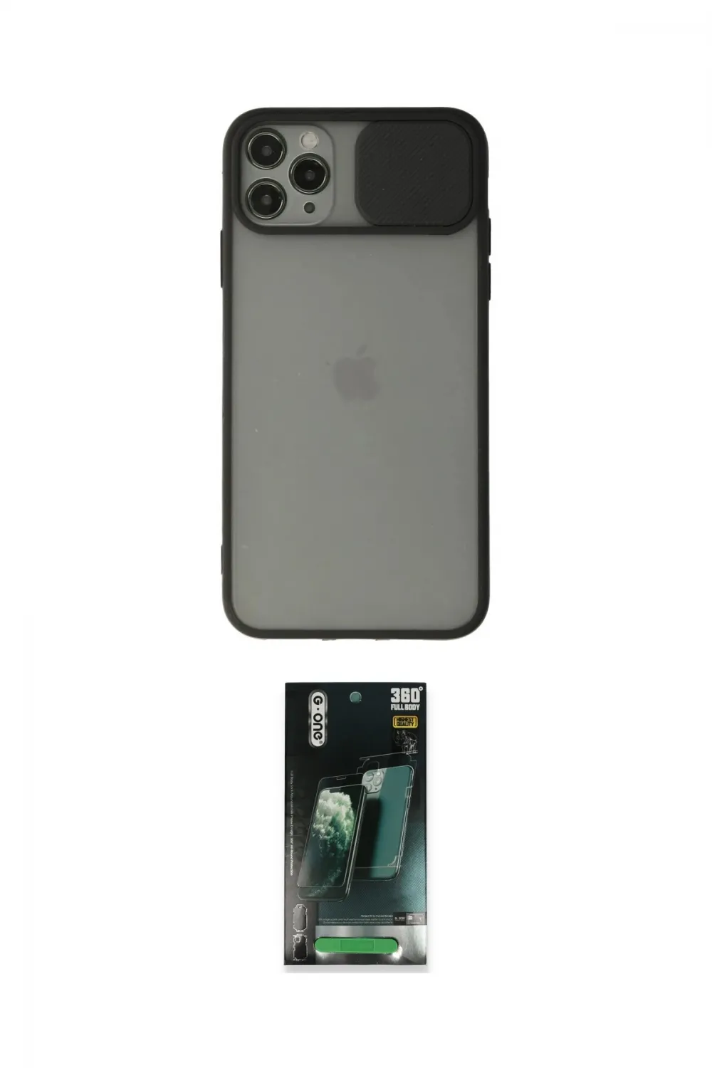 ieg™ iPhone 11 Pro Kılıf Vadi Çizgi - Şeffaf 360 Full Body Arka Koruyucu