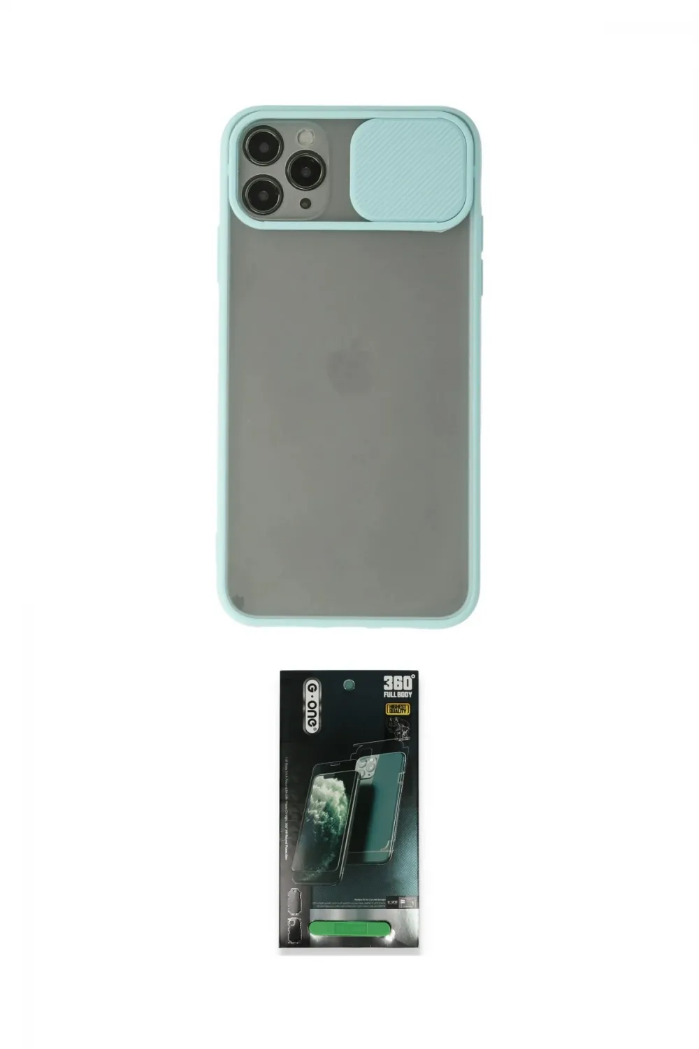 ieg™ iPhone 11 Pro Kılıf Vadi Çizgi - Şeffaf 360 Full Body Arka Koruyucu